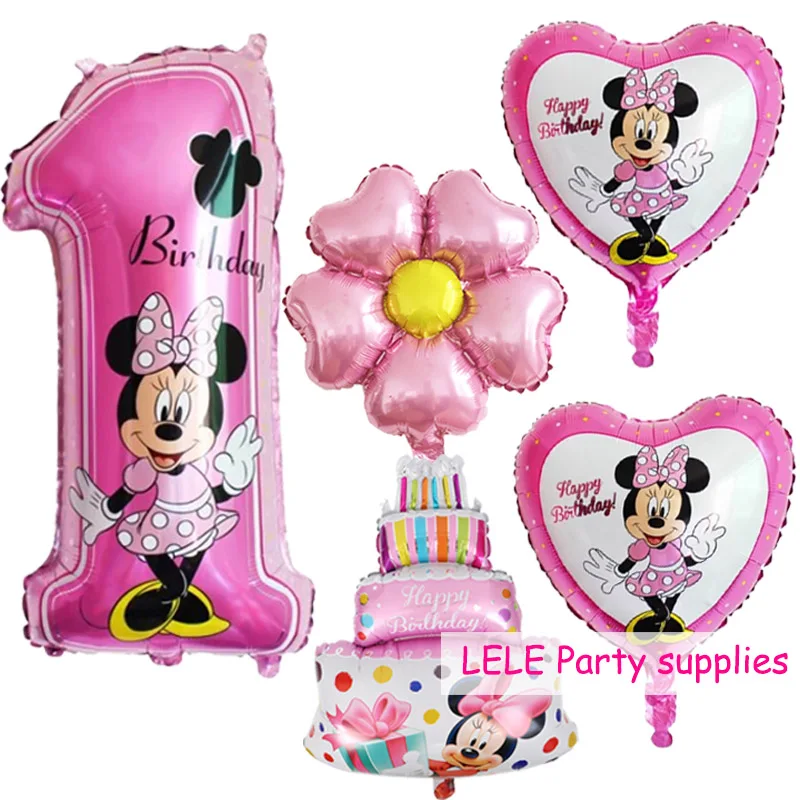 Globos Inflables De Mickey Minnie Numero 1 Ano Decoracion De Fiesta De Cumpleanos Globos De Aire Rosa Azul Baby Shower 5 Uds Shower Shower Shower Baby Showershower Baby Aliexpress
