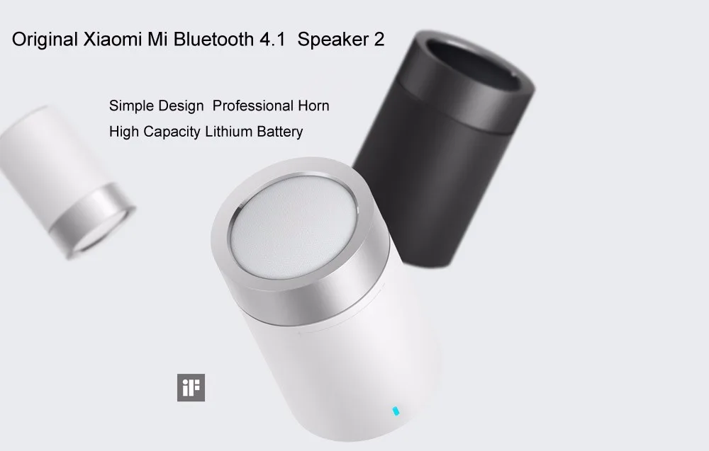 Новейший xiaomi HiFi динамик Bluetooth 2 цилиндрический встроенный литиевый аккумулятор 1200 мАч для xiaomi Iphone samsung