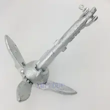Складной якорь для лодки 1,5 фунтов 0,7 кг из оцинкованного железа для маленьких морских лодок
