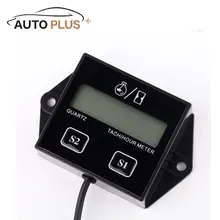 KKmoon Digital Engine Tach Hour Meter Tachometer Gauge Engine RPM LCD Display For Motorcycle Motor Stroke Engine Car Boat