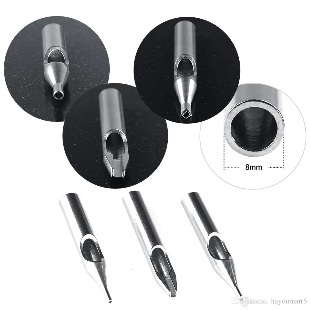 Stainless Steel Tattoo Tips Set 1/5/10pcs for Needles Cartridges Accessories Tattoo Microblading Needles
