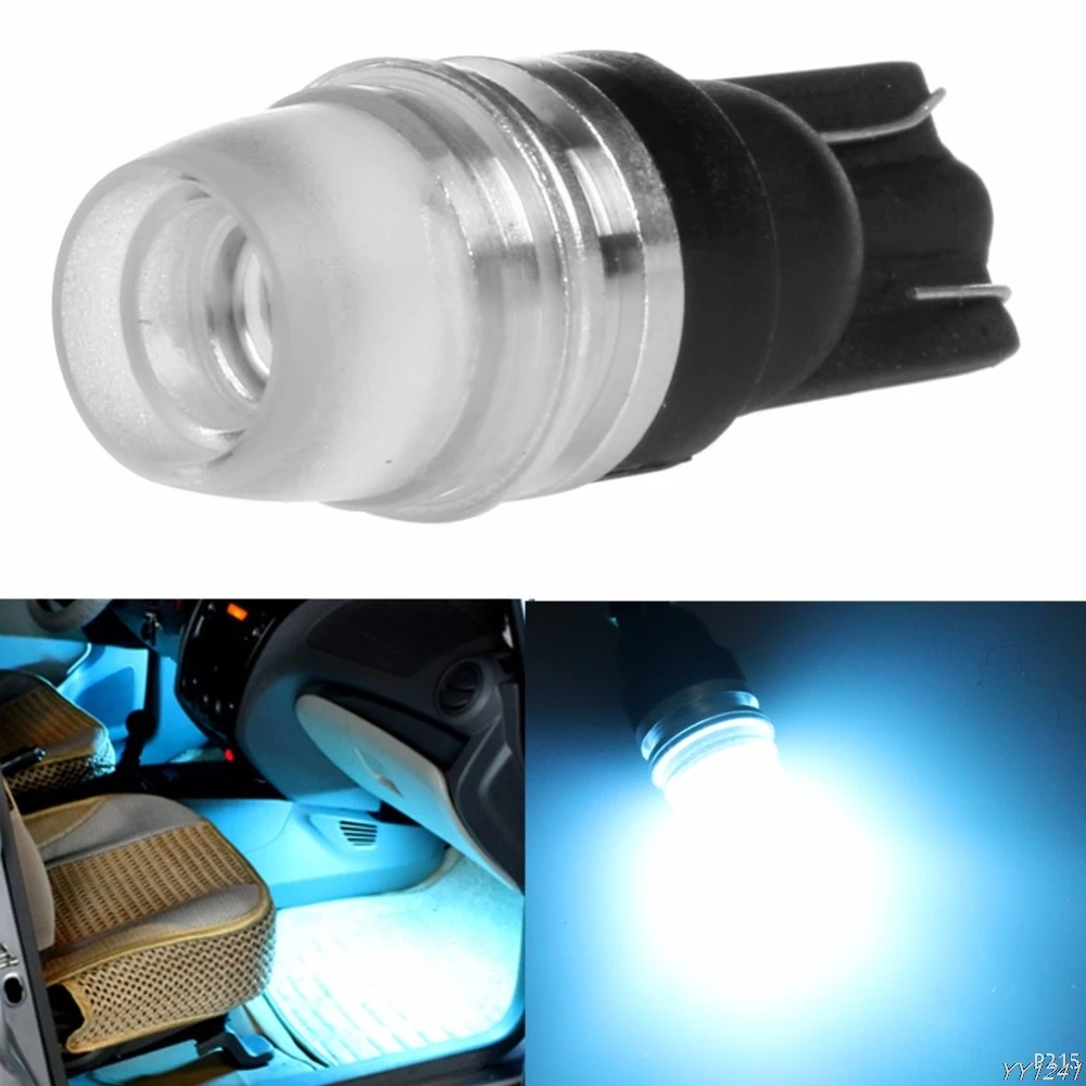 

Car Styling T10 5630 192 168 194 2LED Wedge Concave Lens Interior Ice blue Light Bulbs