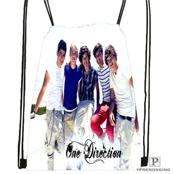 Drawstring Backpack Индивидуальная походная сумка на шнурке в одном направлении, милый рюкзак для детей(черная спинка) 31x40 см#180611-01-39 - Цвет: Drawstring Backpack