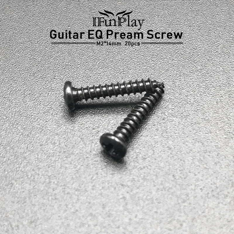20pcs Guitar EQ Pream Screws Guitar Pickup Frame Screws 4*14mm for