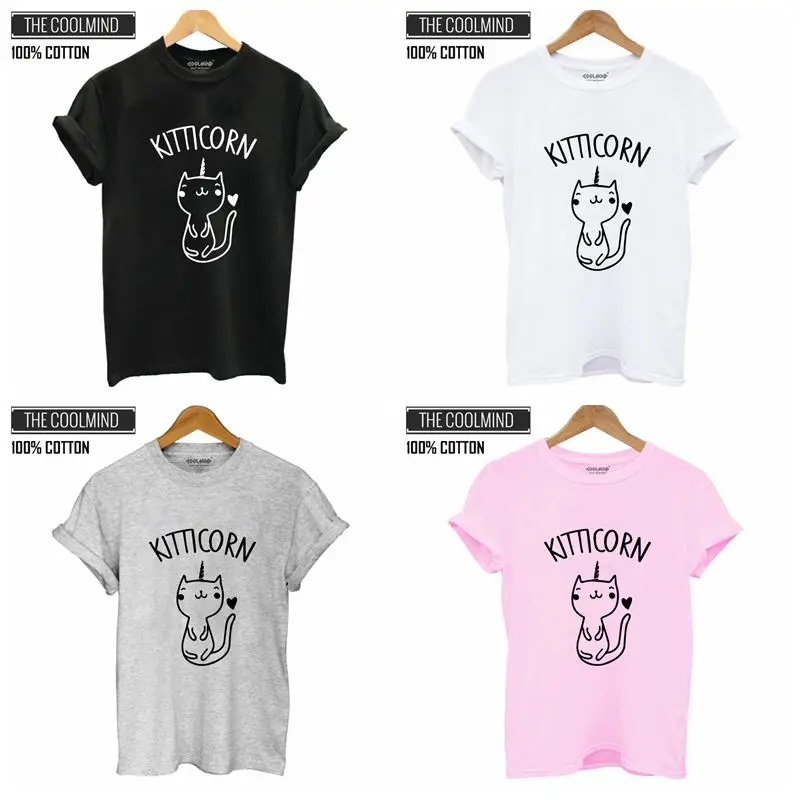 COOLMIND QI0272B 100% القطن يونيكورن طباعة إمرأة t قميص عارضة قصيرة الأكمام تي شيرت المرأة فضفاض الصيف التي شيرت قمم المحملة قميص COOLMIND QI0272B 100% القطن يونيكورن طباعة إمرأة t قميص عارضة قصيرة الأكمام تي شيرت المرأة فضفاض الصيف التي شيرت قمم المحملة قميص