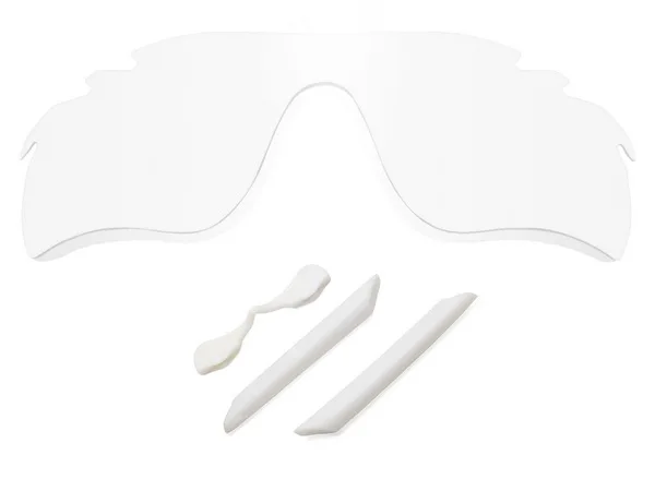 Lenses and Kits Glintbay Точная посадка кристально чистые Сменные линзы и белый резиновый комплект для солнцезащитных очков с вентиляцией - Цвет линз: Lenses and Kits