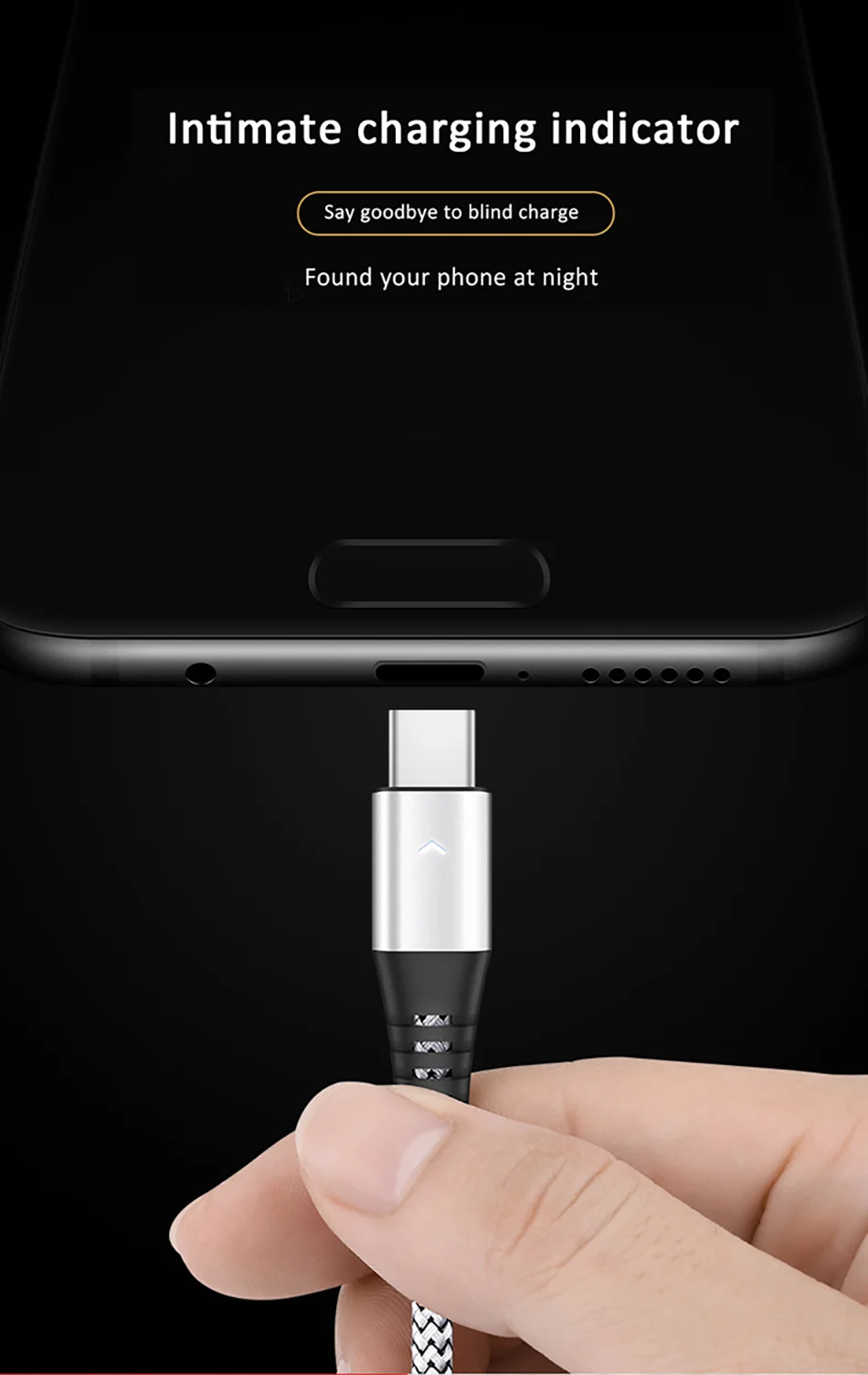 NOHON Led USB Type C Charge Sync Data Line For SamSung Gaxaly S8 Plus 2.4A Fast Charging For Xiaomi Mi5 Phone Charger Cable 1 (7)