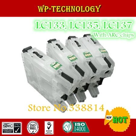 [С чипом ARC] Запасной картридж подходит для LC133 LC135 LC137 женских фотографий и т. д. |