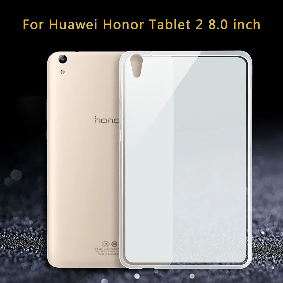 Силиконовый чехол для huawei MediaPad медиа T3 10 8 7 T1 T2 Pro X2 Honor планшет 2/5 Waterplay tab для игровой площадки 8,0 9,6 10,1 HDN-W09 - Цвет: honor 2 8.0