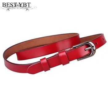 

Best YBT Women belt high quality fine Imitation leather Alloy pin buckle belt fashion simple Women casual cowboy dress belt