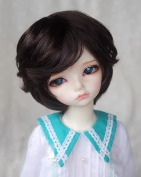 

BJD doll wigs brown black Imitation mohair wigs for 1/3 1/4 BJD DD SD MSD doll short hair wigs doll accessories
