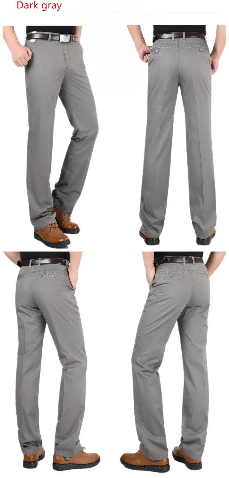 MRMT 2019 бренд мужской Штаны Хлопок повседневные тонкие мужские Штаны высокая талия широкие прямые брюки