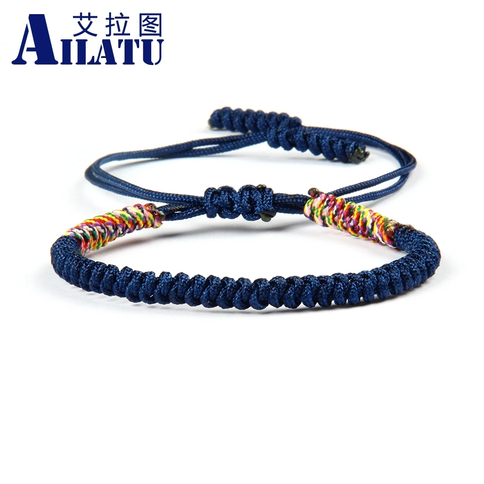 Ailatu оптовая продажа 10 шт./лот многоцветные браслеты Tibet Goodluck хороший подарок для