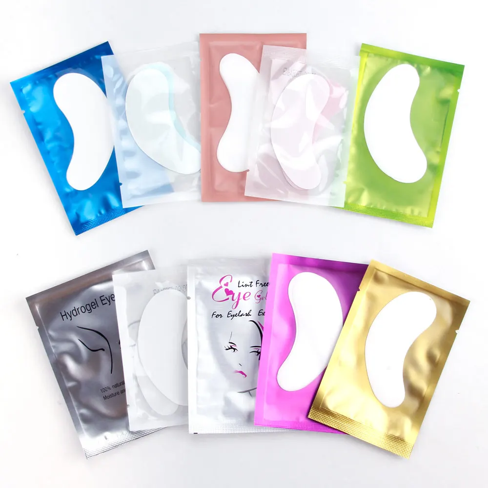 

100 Pairs/Lot Patches for Eyelash Extensions Under Eye Pads Paper Patches Lint free Stickers for Hydrogel Eye Patch Makeup Tools