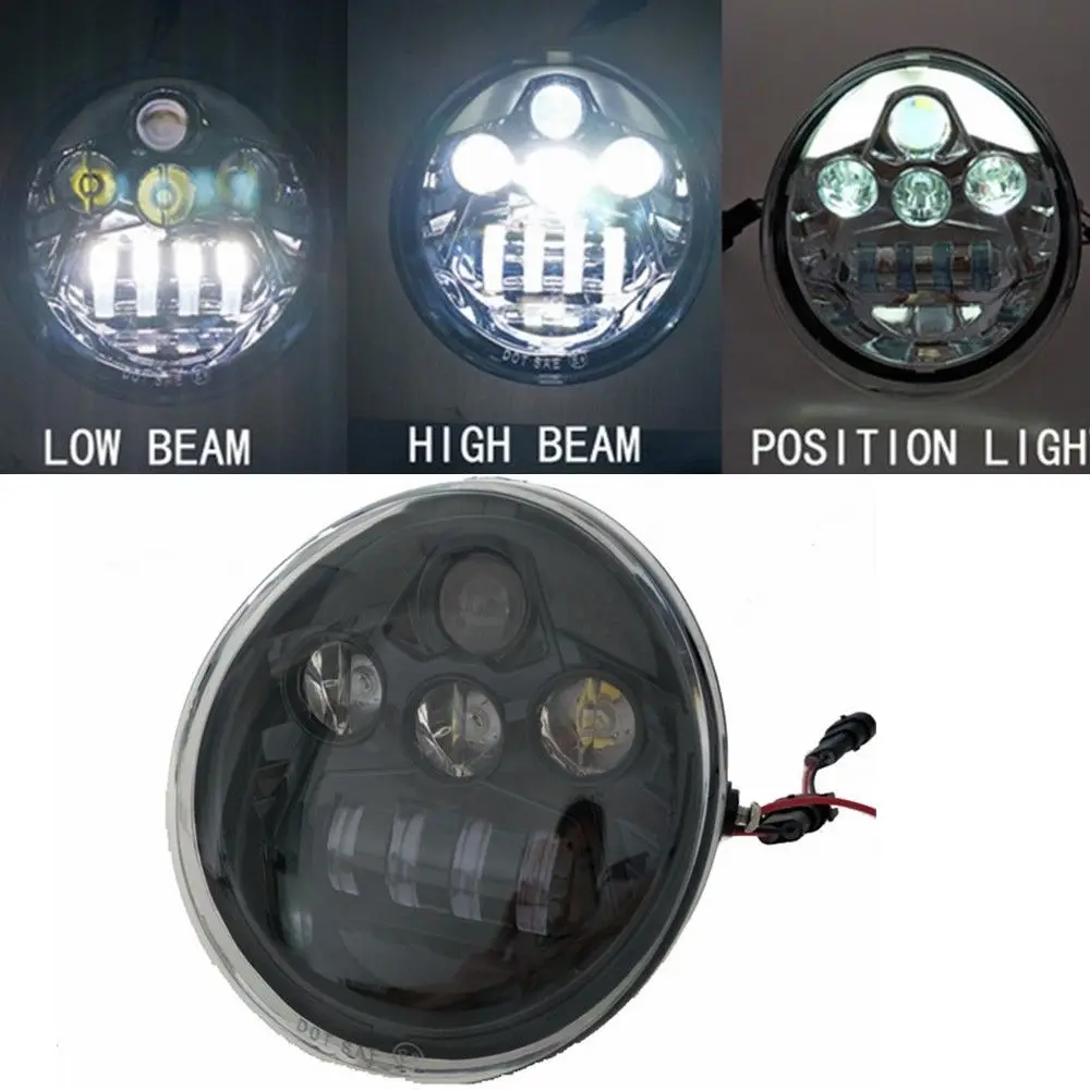 VRSC/V ROD LED Headlight With Position Light Vrod Headlight E9 DOT for