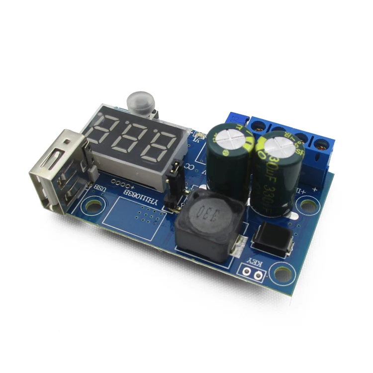 

Regulated power supply ,LM2596 DC-DC buck module stabilized voltage power supply, with USB band, digital display,