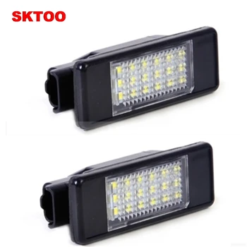 

SKTOO 2 x LED SMD License Plate Light For Peugeot 106 207 307 308 406 407 508 White