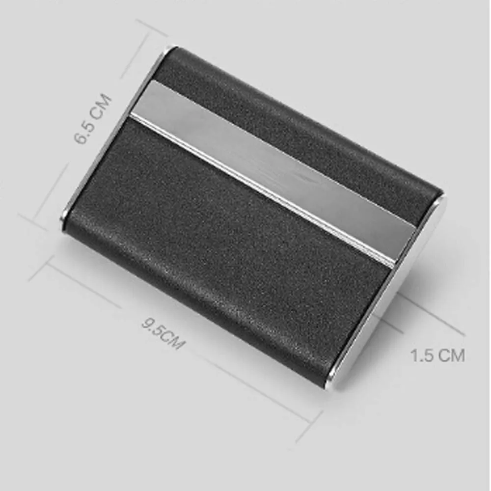 Держатель для карт протектор бумажник черный карманный, из искусственной кожи сигарета Табак для хранения карт, держатель коробка контейнер rfid wallet6L3