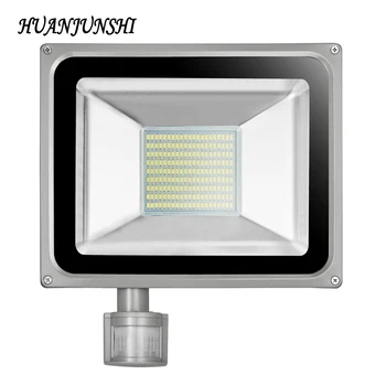 

2PCS 100W PIR Motion Sensor LED Flood Light 200V-240V 189 LED SMD5730 7000LM Reflector LED Lamp Floodlight For Outdoor Lighting