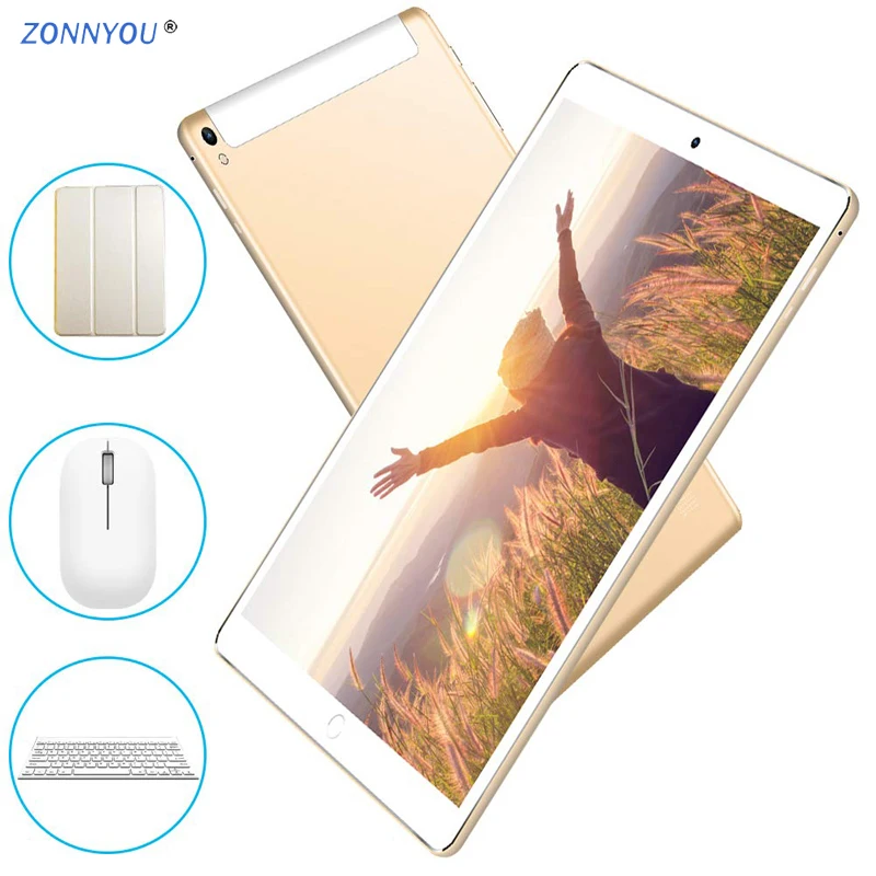

New System 10.1 inch Tablet PC 3G Phone Call Android 8.1 Octa Core 4GB/64GB Dual SIM Wi-Fi Bluetooth GPS PC+ Bluetooth Keyboard