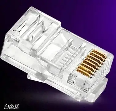 Brass Pins ! RJ45 8P8C Modular Jack Network Male Plugs 8 Pin CAT5 Plug Connector Networking Adapter | Обустройство дома