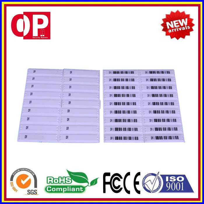 

Hot selling 1000pcs EAS DR AM soft labels 58KHz retail security labels for supermarket and retail store