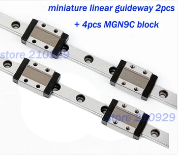 

miniature linear guides guideway 2pcs L1000mm + 4pcs MGN9C block