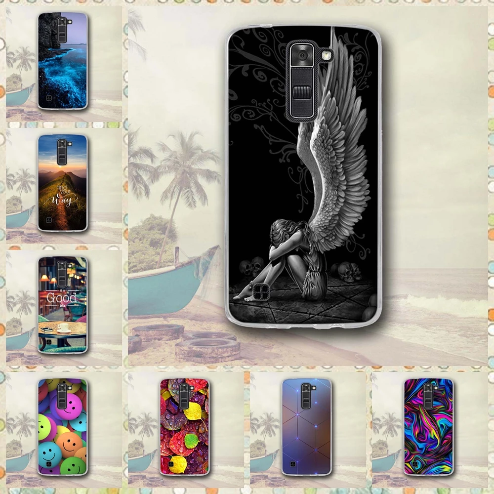 

High Quality Cover For LG K7/Tribute 5 Colorful Scenery Patterns Case For LG K7/Tribute 5 LS675/X210 X210DS Back TPU Case Cover