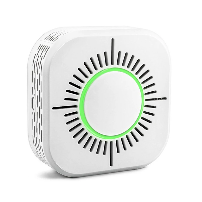 433 МГц беспроводной детектор дыма пожарная безопасность сигнализация защита умный датчик для умного дома Автоматизация работает с Sonoff RF мост - Цвет: Белый