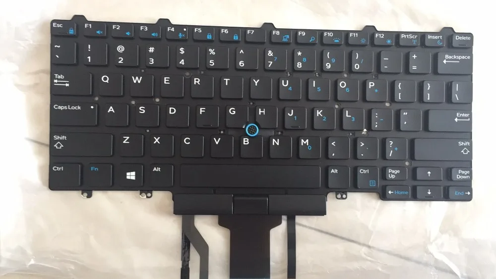 Клавиатура для ноутбука Dell Latitude E7450 E5450 E7470 E5470 US layout с подсветкой w/trackcap 0D19TR