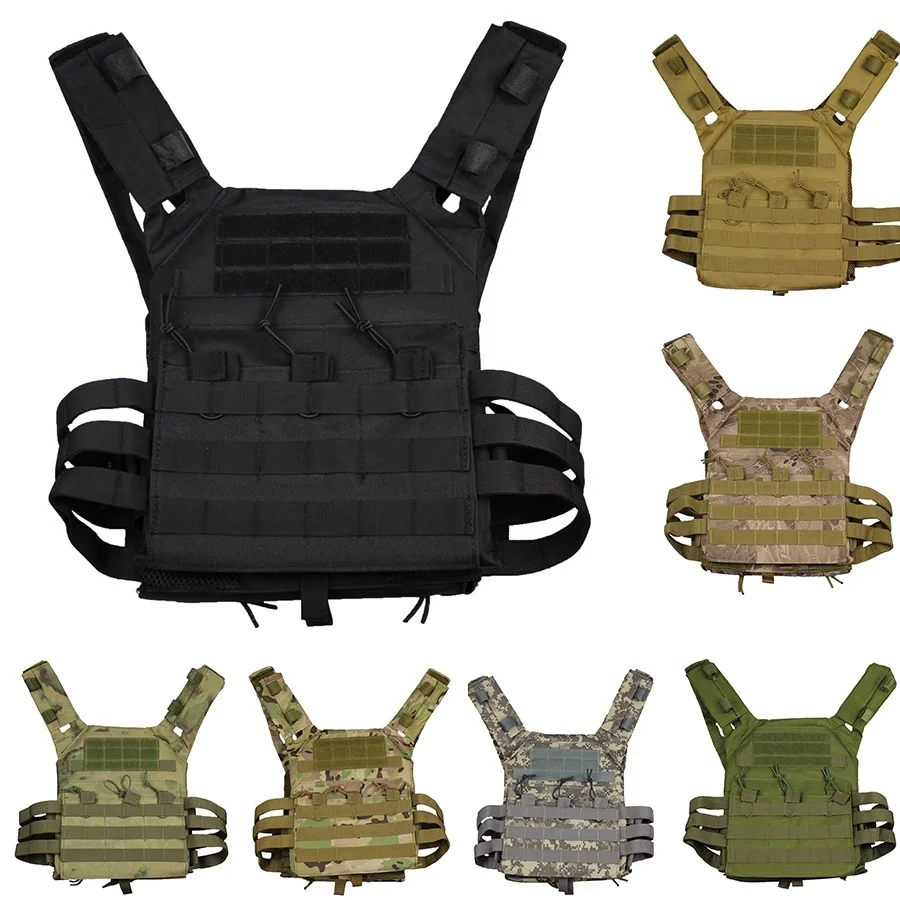 Охотничий Тактический жилет ВОЕННЫЕ Molle Plate Carrier Журнал Airsoft Пейнтбол CS открытый защитный легкий жилет