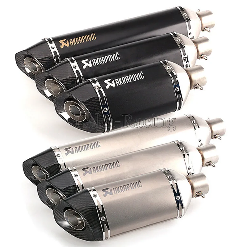 

Universal Motorcycle Akrapovic Exhaust ID: 51mm Length: 570mm 470mm 370mm Motorbike Exhaust Muffler Carbon Fiber Pipe Tail Tube