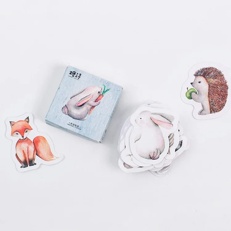45PCS/box New Forest Animals Album Paper Lable Stickers Crafts And Scrapbooking Decorative Lifelog Sticker Cute Stationery 45PCS/box New Forest Animals Album Paper Lable Stickers Crafts And Scrapbooking Decorative Lifelog Sticker Cute Stationery