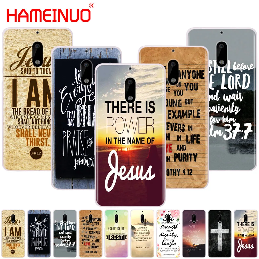 

HAMEINUO Christian Jesus Bible Verse cover phone case for Nokia 9 8 7 6 5 3 Lumia 630 640 640XL 2018