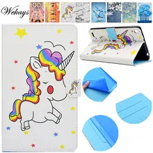 Wekays Cover For Amazon HD7 2015 Cute Cartoon Unicorn Leather Stand Case For Amazon Kindle Fire HD 7 2015 7.0 Tablet Cover Cases