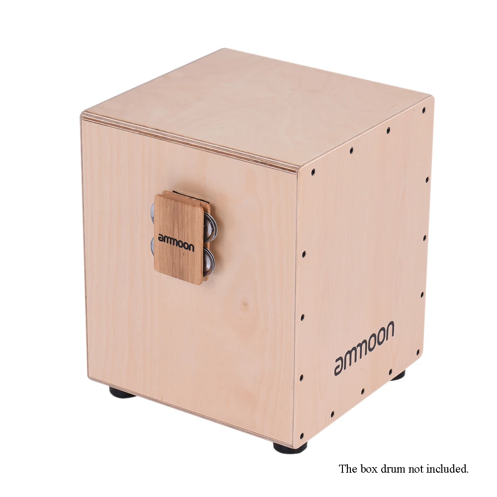 Ammoon 4 bell Jingle Cajon Box Аксессуары для ручных ударных инструментов|accessories boat|box