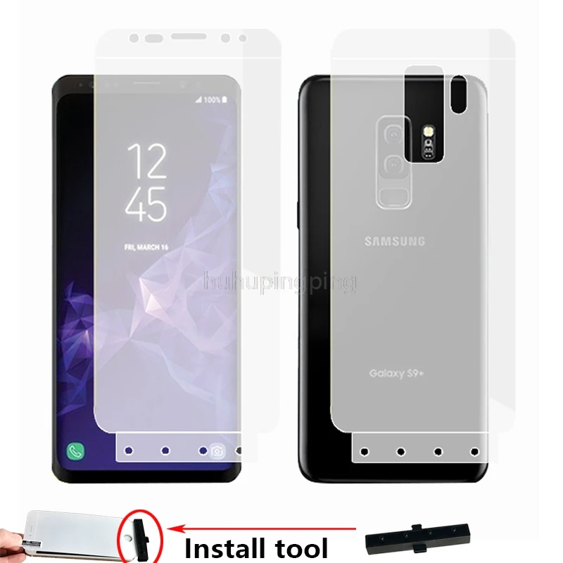 

New Soft 4D Full Body Smart Assist Hydrogel Film for Samsung Galaxy S9 Plus G9650 6.2" Anti-Scratch AUTO Fixed Screen Protector