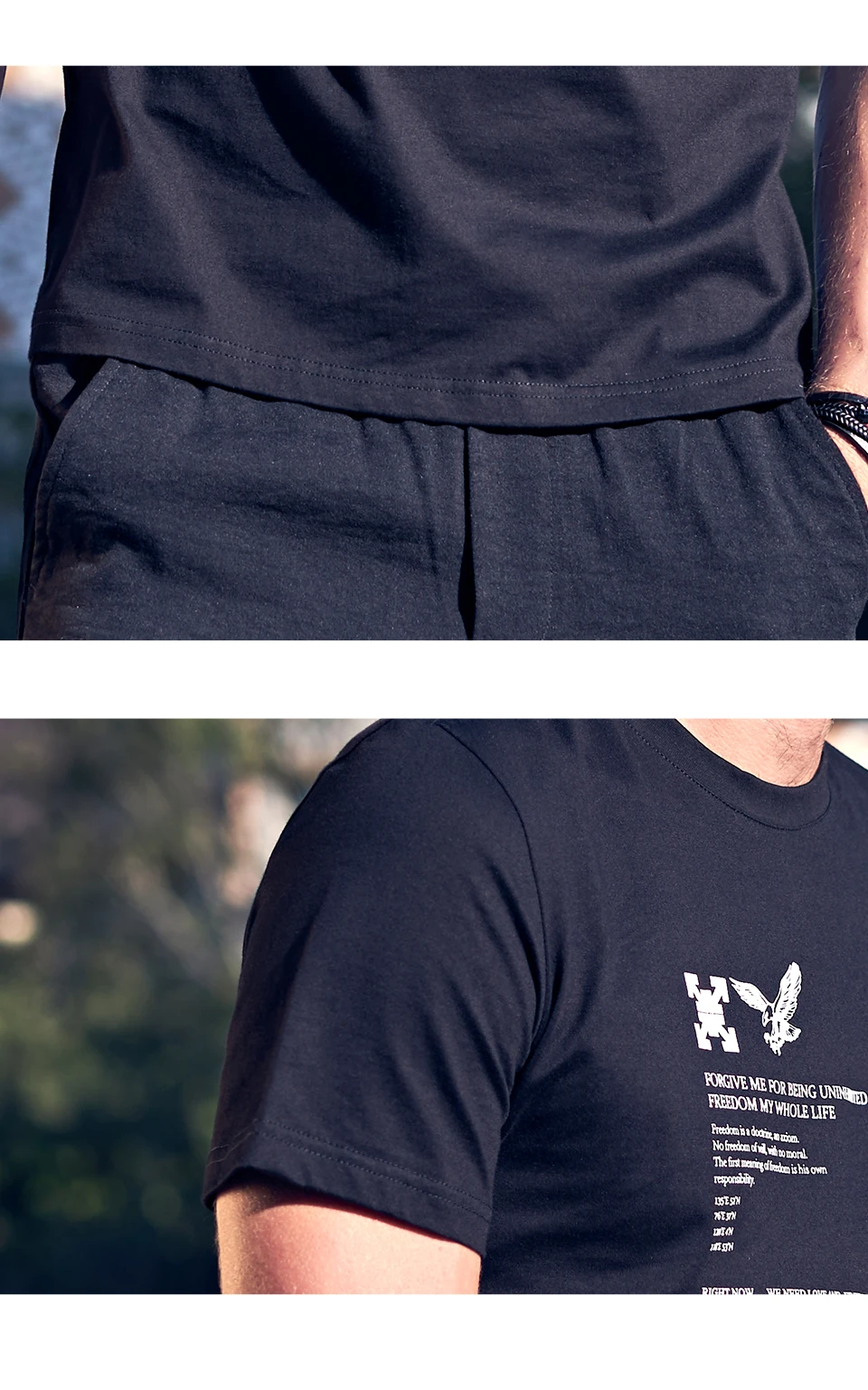 Enjeolon новая футболка мужская летняя модная футболка с круглым вырезом тонкая мужская футболка Повседневная модная футболка с принтом топы футболки 3XL T8145