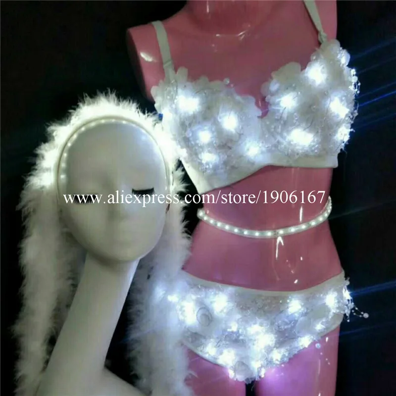 Led Sexy girl bra shorts 03