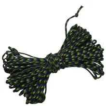 550 Паракорд 7 внутренних нитей мил спец Тип III бушкрафт веревка для выживания, 100 футов черный+ желтый+ синий(#51)#8