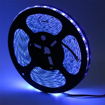 

2015 New Design Purple 5M UV Led Strip Light 5050 12V Non-Waterproof Led Tape Ribbon With Ultraviolet Identify Money Function