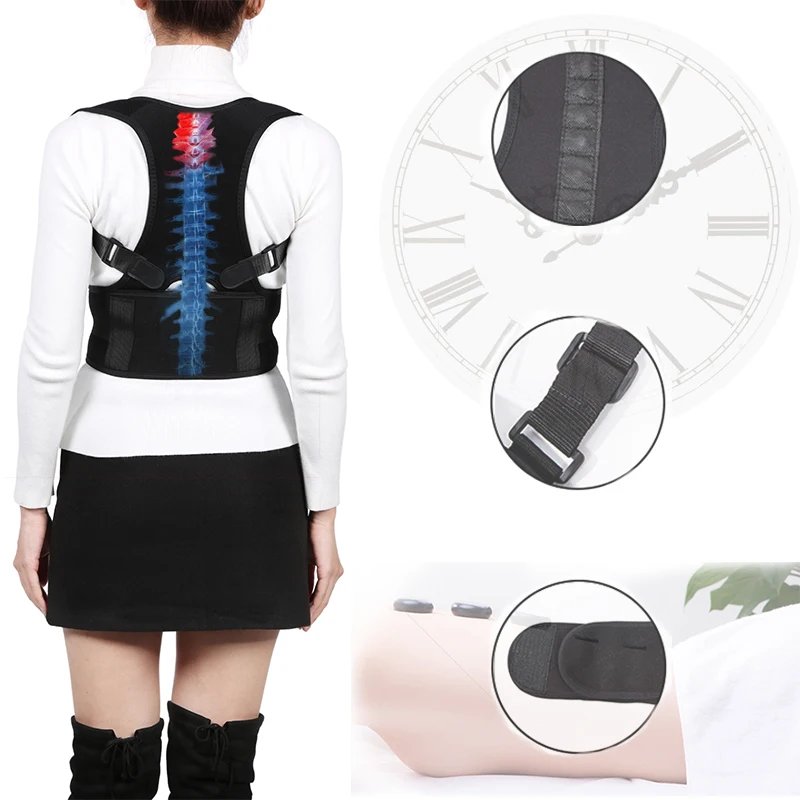 

Adjustable Magnets Back Support Posture Corrector Women Men's Medical Corset Back Therapy Posture Brace Back Support Belt MR243
