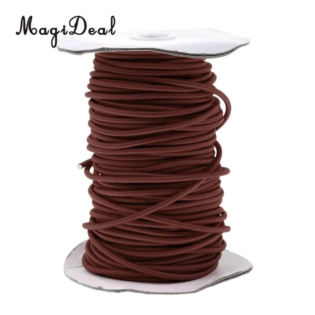 MagiDeal 4mm Heavy Duty Marine Grade Elastic Shock Cord Bungee Rope Tie Down Boat Cover Caravan DIY Craft - Various Length/Color