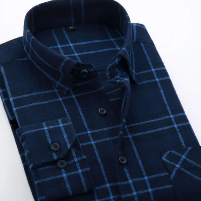 انكلترا نمط الرجال طويلة الأكمام طية صدر السترة واحد الصدر قمصان Camisa ، النقي قطن صوفي قمصان مربعة النقش عارضة سليم صالح عالية الجودة