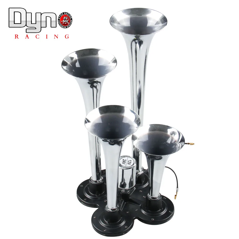 12V 4 Trumpet Air Horn 1006F with Switchl 150 dB Train 120 PSI Kit no