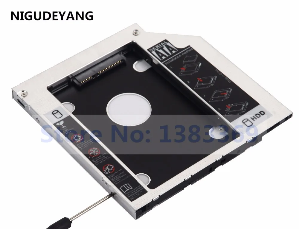 NIGUDEYANG 2-й жесткий диск HDD твердотельный диск Caddy для hp павильон dm4-1060us 1160-us dm4-2180us