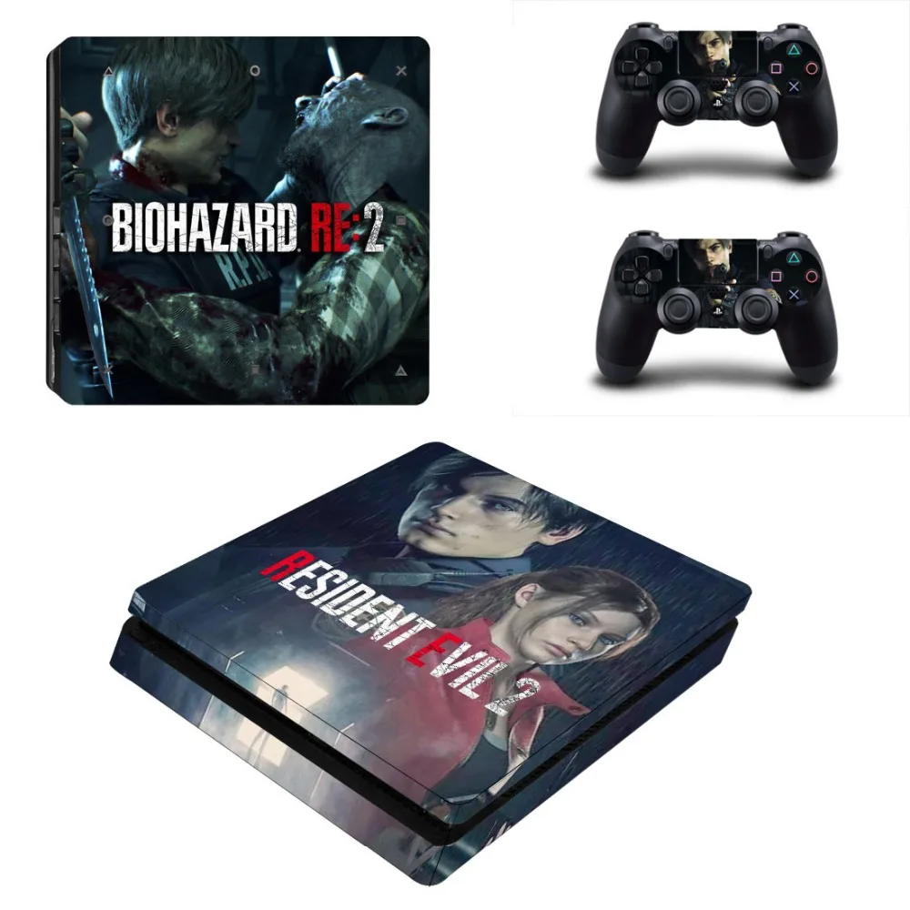 

Resident Evil 2 PS4 Slim Skin Sticker Decal for Sony PlayStation 4 Console and Controller Skin PS4 Slim Skins Sticker Vinyl