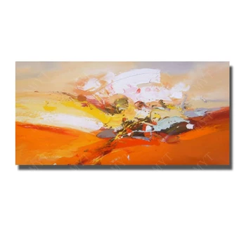 

New Products Hand painted Abstract Oil Painting Palette Knife Pictures Modern Living Room Wall Decor Canvas Art No Framed