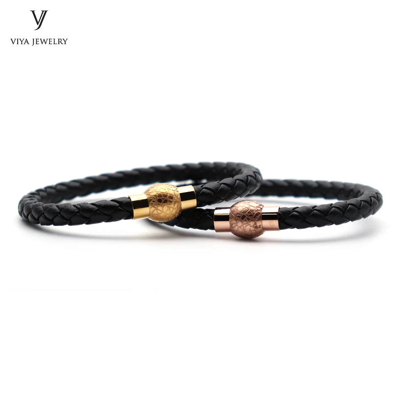 2 Pcs Fashion Custom Couple Leather Bracelet Simple Magnet Lock Men Leather Bracelets Best Holiday Gift Friendship Gift With Box 2 Pcs Fashion Custom Couple Leather Bracelet Simple Magnet Lock Men Leather Bracelets Best Holiday Gift Friendship Gift With Box