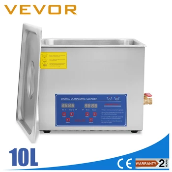 

Digital Stainless Ultrasonic Cleaner Ultra Sonic Bath Cleaning Tank Timer Heater[10L]
